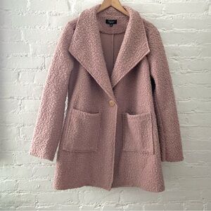 Papillon Womens Cozy Boucle Textured Knit Sweater Jacket Maeve Comfy Cozy M